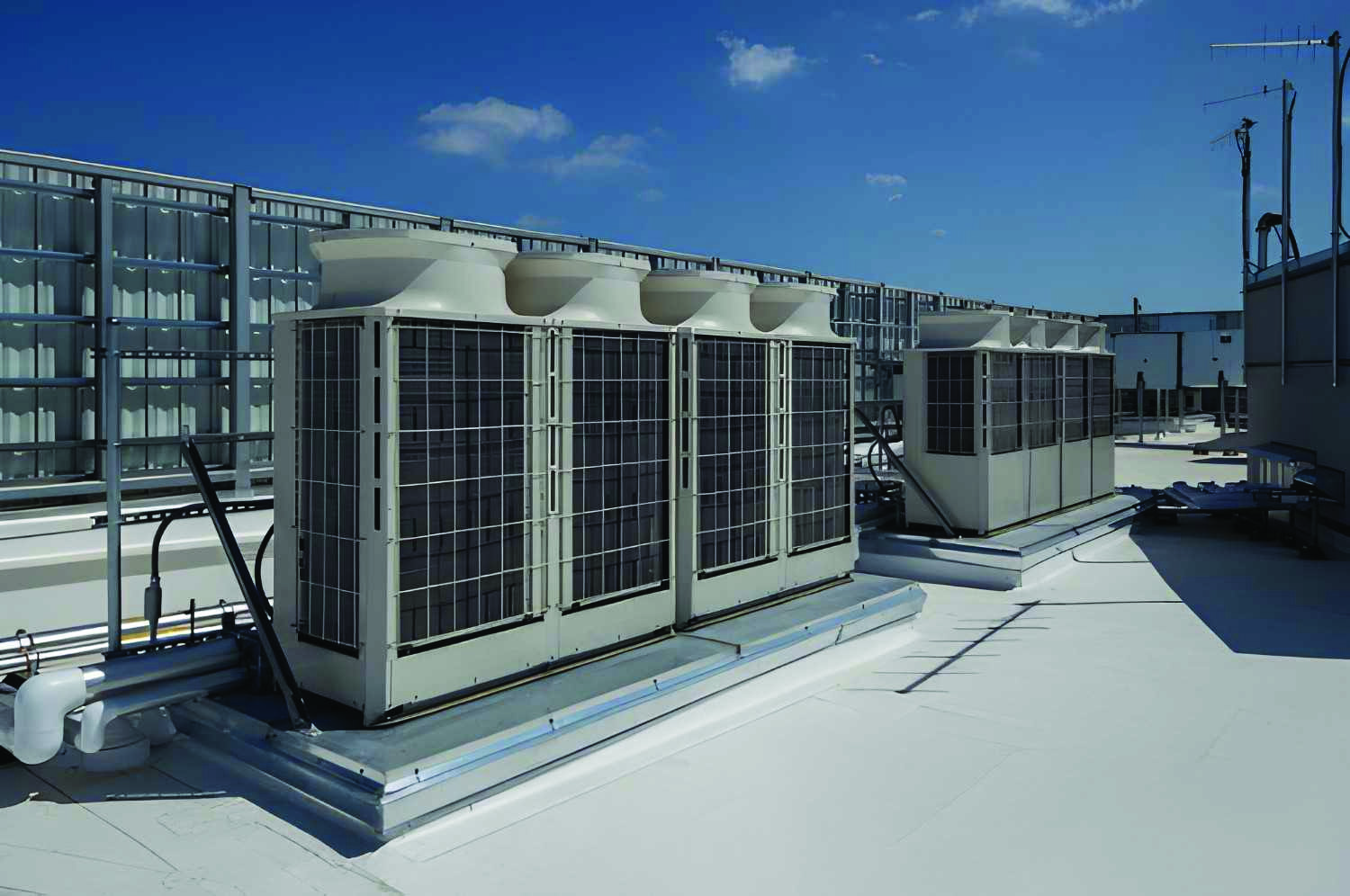 Rooftop HVAC installation
